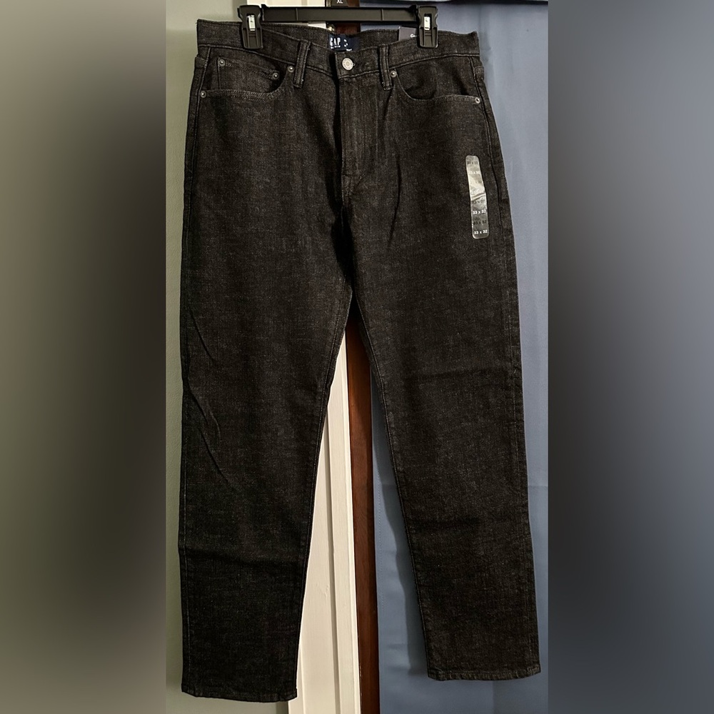 New GAP Men’s Denim GapFlex Straight Leg Jeans~ Black 33x32 - Picture 3 of 12